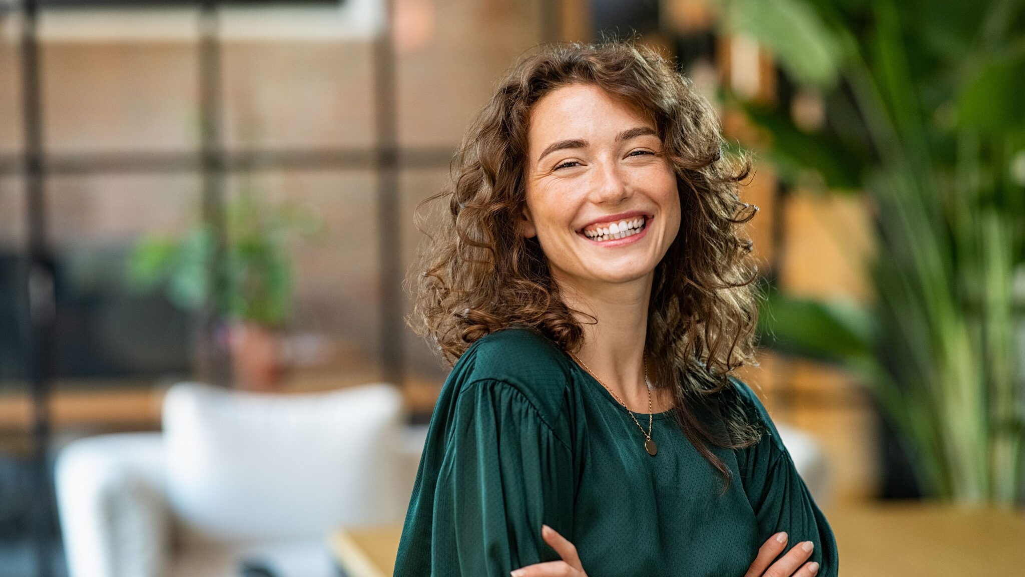 Woman Smiling After A Successful Brain Injury Compensation Claim